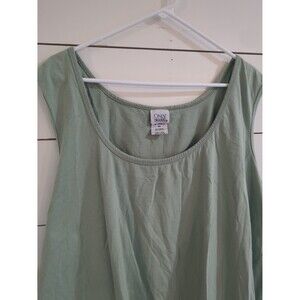 4x green tank top only necessities plus size summer beach 100% cotton